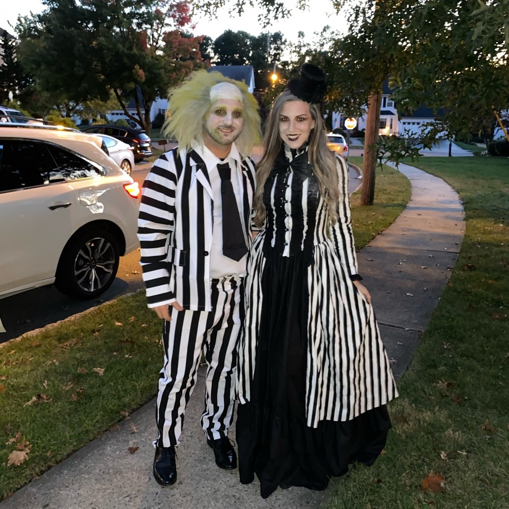 Halloween costume steampunk/bride of Beetle-juice